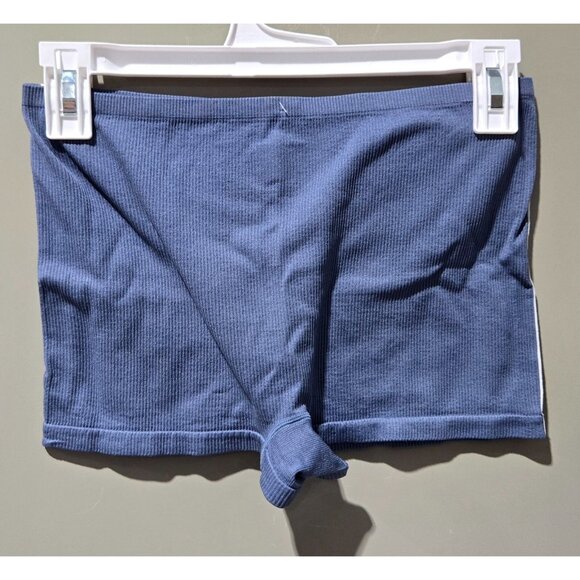 Colsie Steel Blue Soft & Ribbed Texture Boyshort PJ Lounge Shorts -- Women's XL - Picture 3 of 7